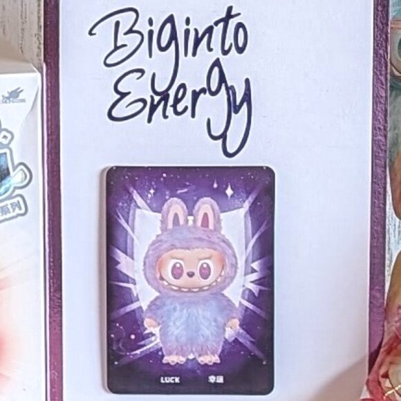 Authentic POP MART The Monsters BIG INTO ENERGY Vinyl Plush LUCK Labubu - Picture 2 of 11